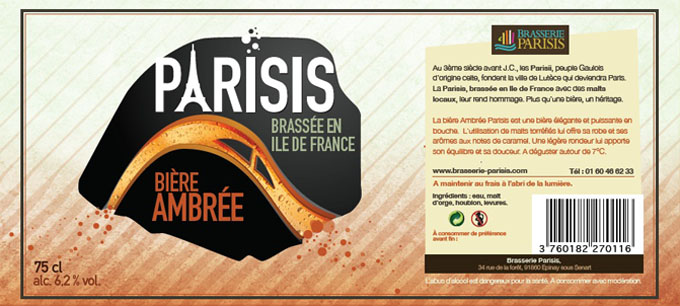 parisis ambree - biere paris parisis ambree - biere paris