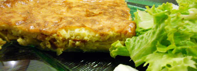 Quiche à la bière blanche, poireaux et lardons