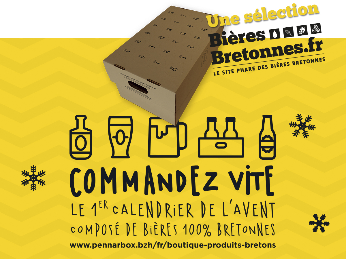 Calendrier de l'avent des bières bretonnes 2015 Penn Ar Box