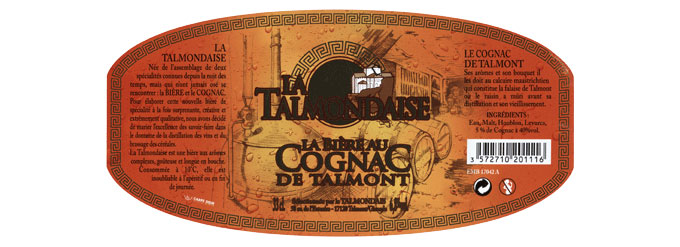 La Talmondaise, bière au Cognac de Talmont 6,8°