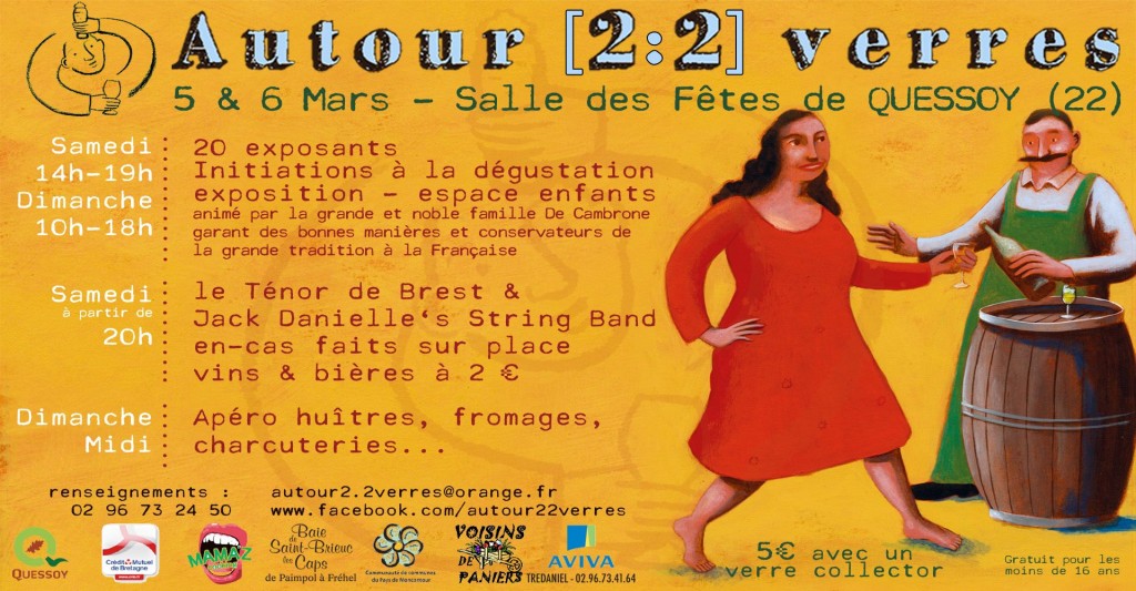 flyer salon autour 2 2 verres à Quessoy 2016