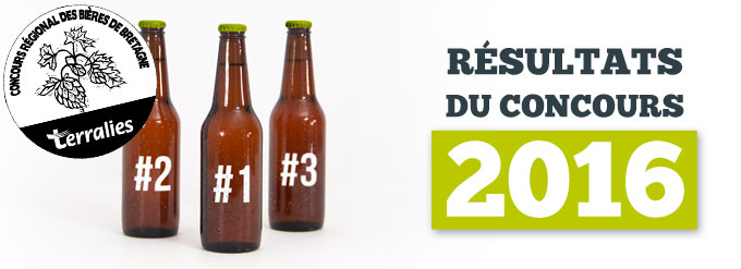 Résultats du concours régional de bières bretonnes Terralies 2016