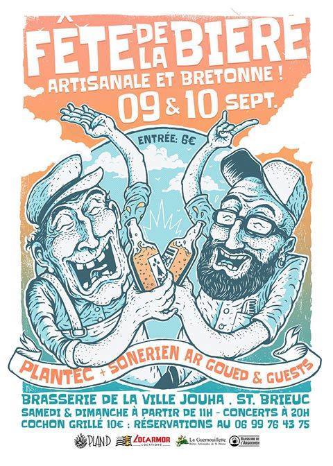 Fête de la bière artisanale et bretonne 9-10 septembre 2017 à Saint-Brieuc