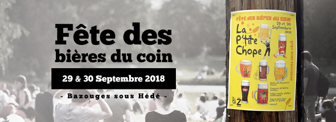 La P’tite Chope #2 : une deuxième fête des Bières du coin du Bar’Zouges à Bazouges sous Hédé