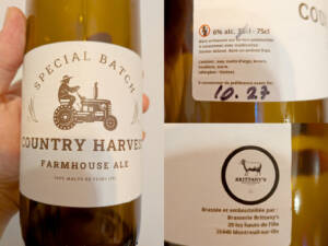 brasserie brittanys special batch country harvest farmhouse ale