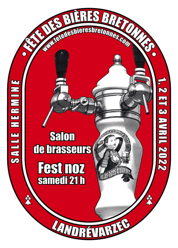 Affiche de la Fête Des Bières Bretonnes 2022 de Landrévarzec