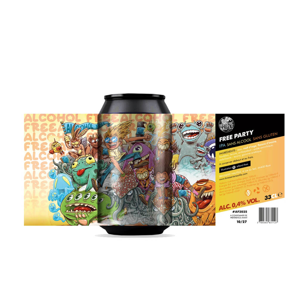 biere sans alcool free party ipa sans alcool et sans gluten brasserie nautile
