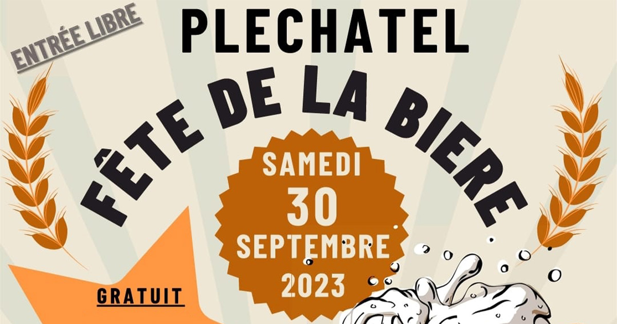 Première édition de la Fête de la bière de Pléchâtel en Ille-et-Vilaine !