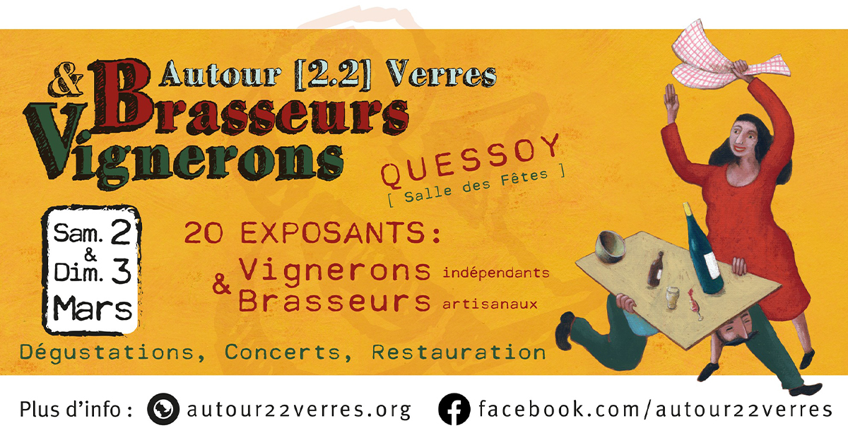 Autour [2.2] Verres 2024 – Le salon de la bière et du vin à Quessoy !