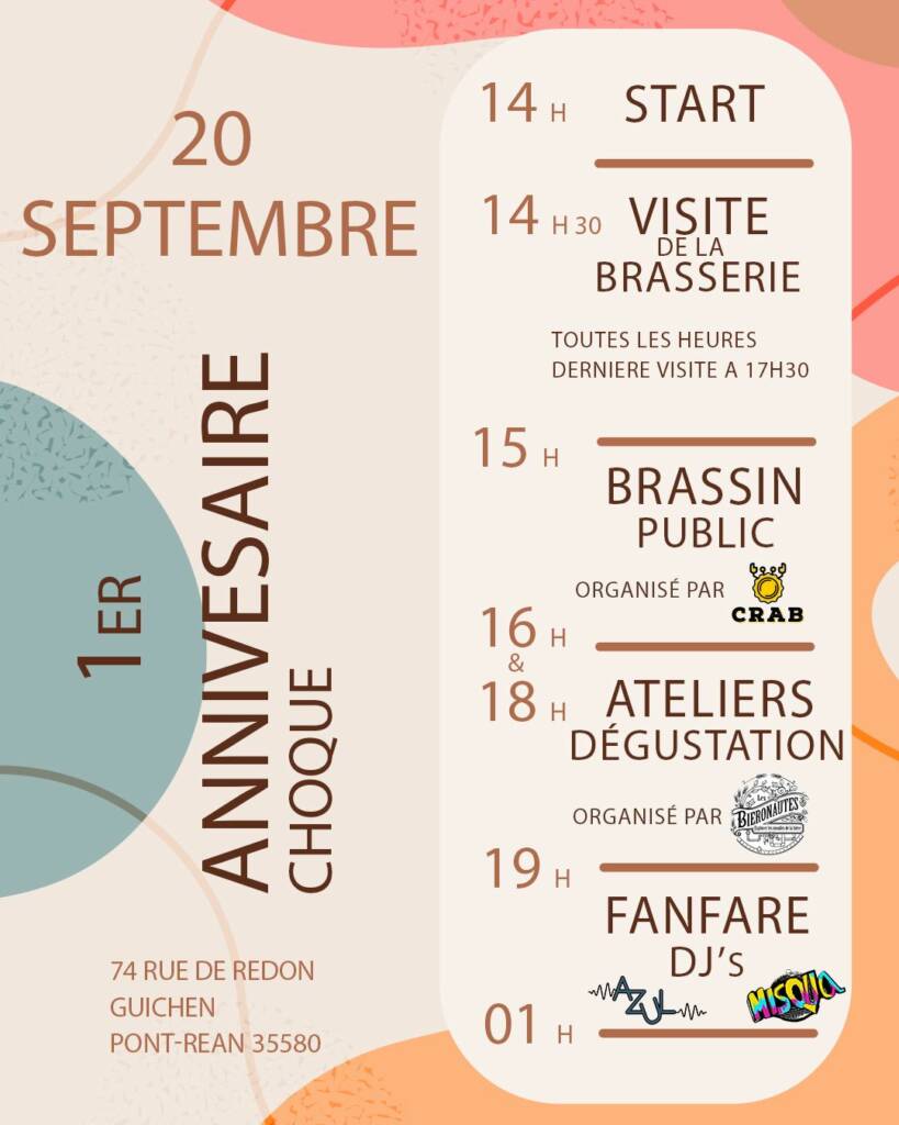 Programme Anniversaire Choque 2025