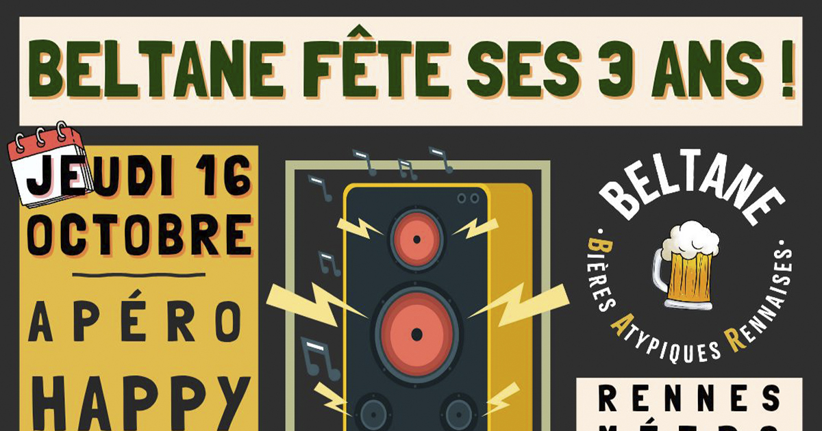 La Brasserie Beltane fête ses 3 ans à Rennes !