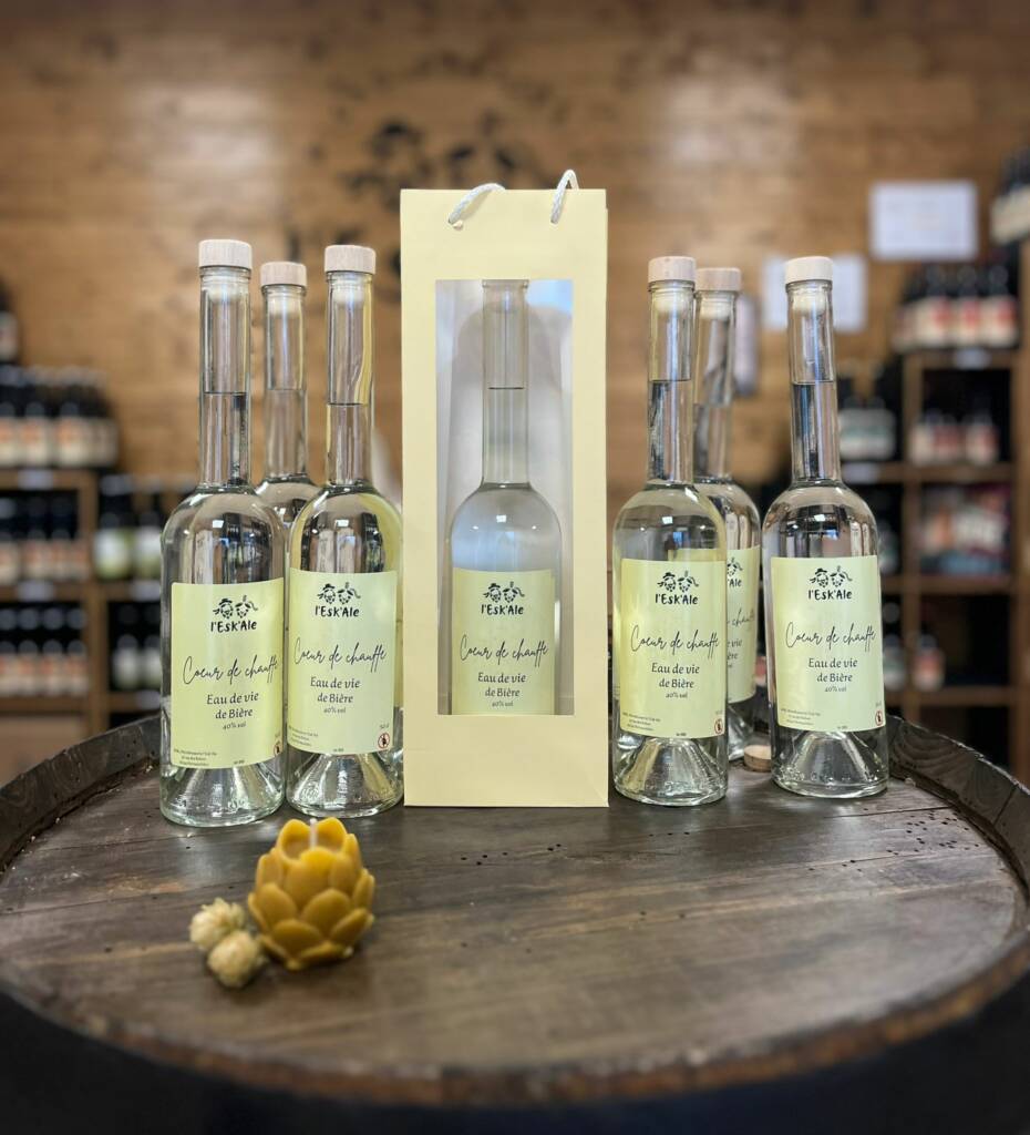eau de vie coeur de chauffe microbrasserie leskale